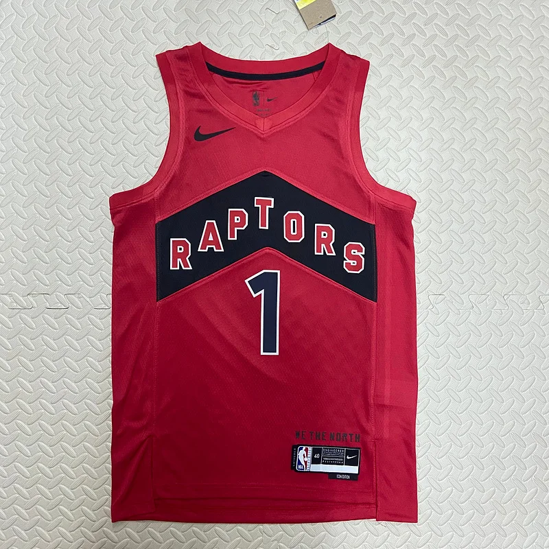 2023 NBA Toronto Raptors Basketball Jersey Aawy #1 McGrady