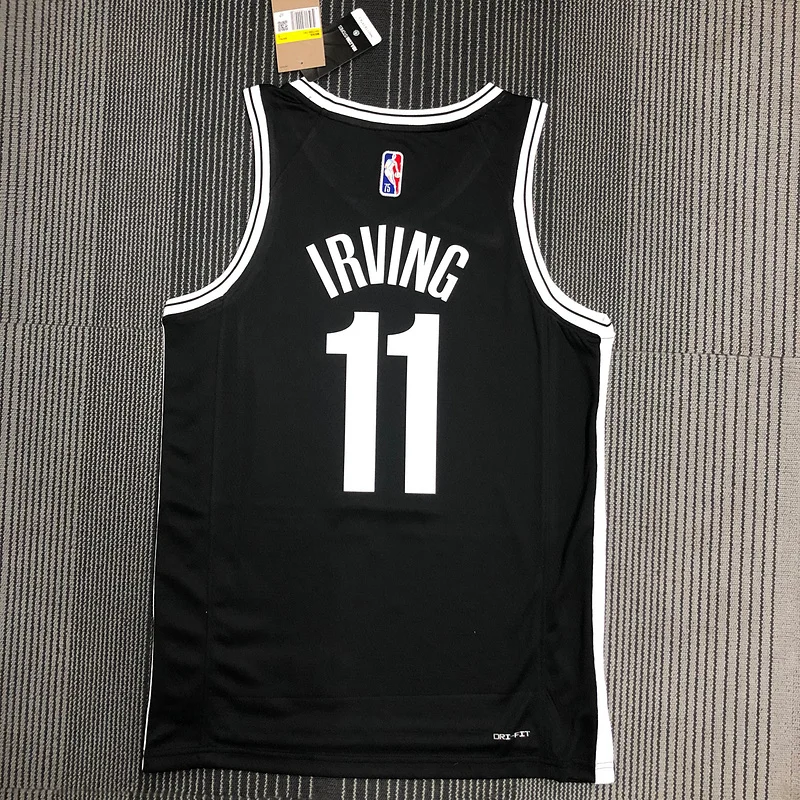 75th anniversary Brooklyn Nets Basketball jersey Black #11 IRVING