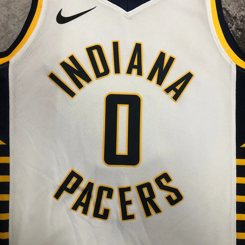 2023 Indiana Pacers Basketball Jersey Home #0 HALIBURTON