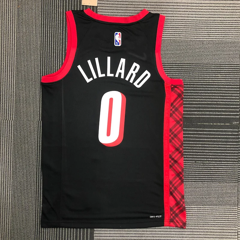 2022  Portland Trail Blazers Basketball Jersey   city version  #0   LILIARD