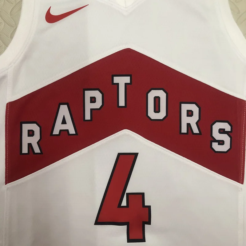 2023 NBA Toronto Raptors Basketball Jersey Home White #4 BARNES