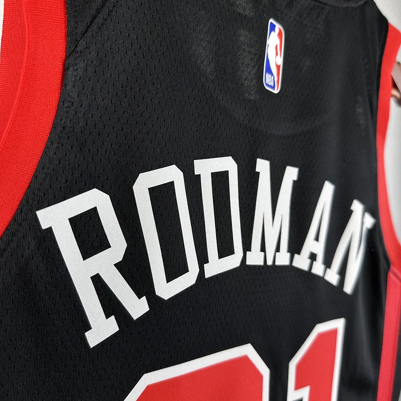 2024 Season NBA Chicago Bulls Basketball jersey City version #91 RODMAN