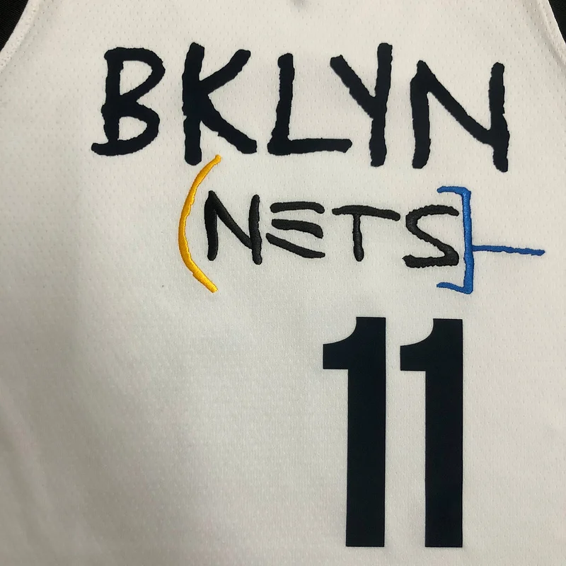 Brooklyn Nets Basketball jersey Graffiti White #11 IRVING