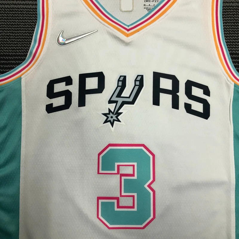 2022 San Antonio Spurs Basketball Jersey city version #3 JOHNSON