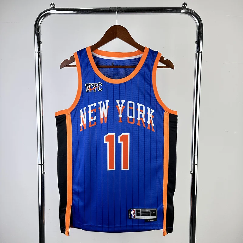 2024 New York Knicks Basketball Jersey city version #11 BRUNSON