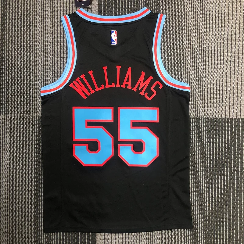 2021 Sacramento Kings Basketball Jersey city version #55 WILLIAMS