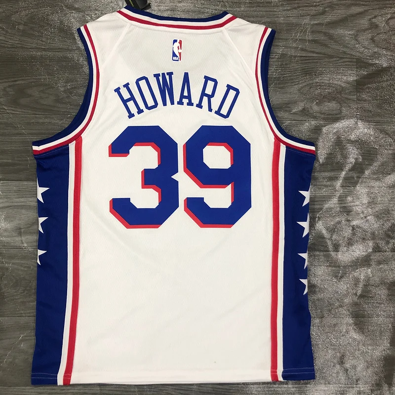 NBA Philadelphia 76ers Basketball Jersey V-neck White #39 HOWARD