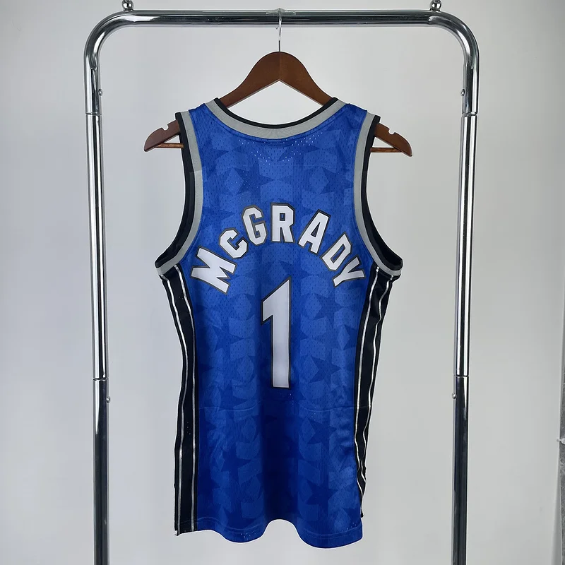 2000 2001 Mitchell Ness Hot Print Retro Orlando Magic Basketball Jersey #1 McGrady