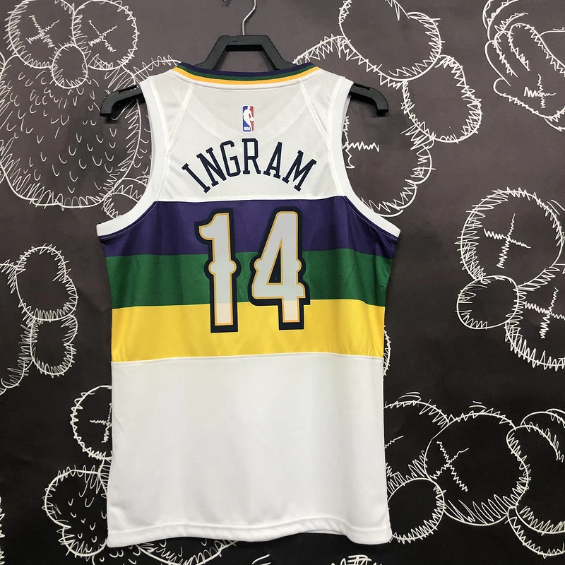 2018 New Orleans Pelicans Basketball jersey  city version  #14  INGRAM