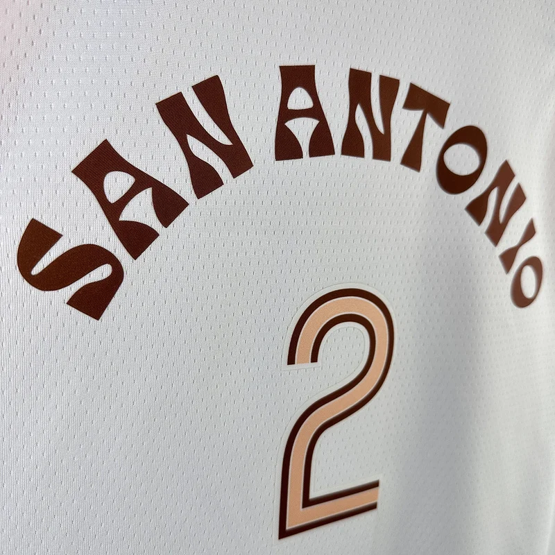 2024 San Antonio Spurs Basketball Jersey city version #2 LEONARD