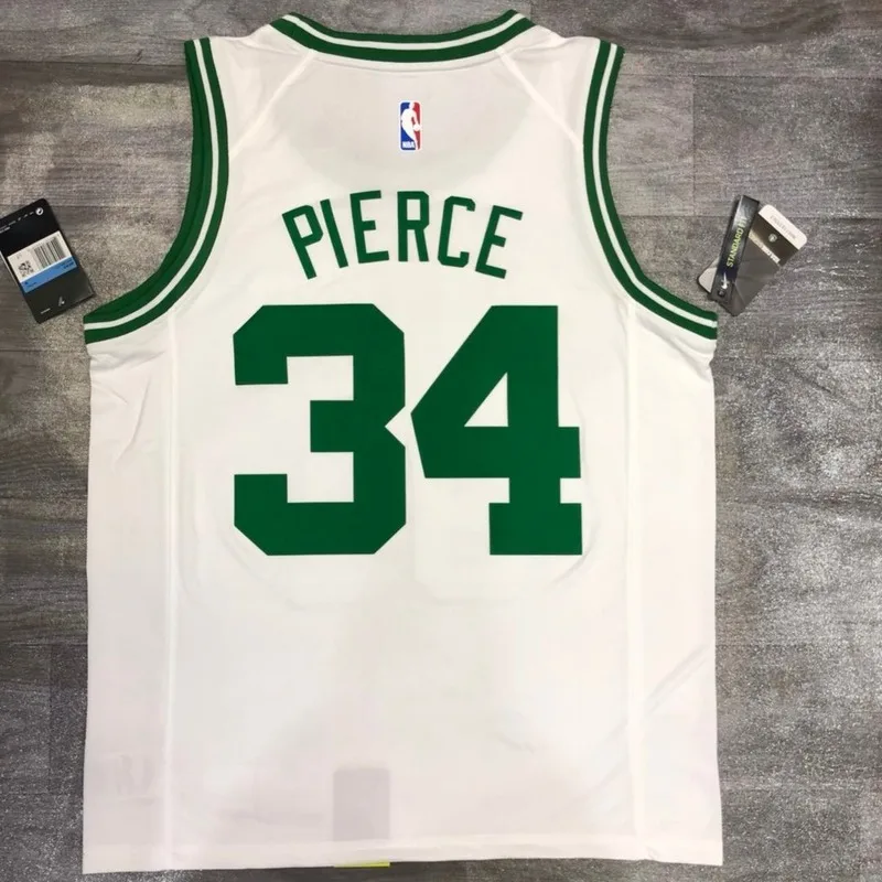 NBA Boston Celtics Basketball Jersey Retro White #34 PIERCE