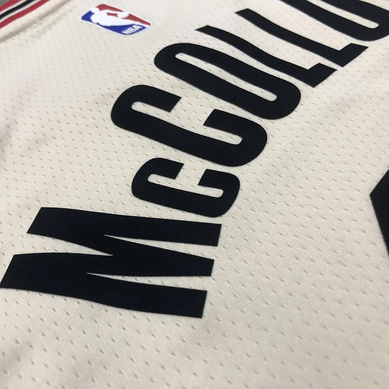 Portland Trail Blazers Basketball Jersey White #3 McCOLLUM