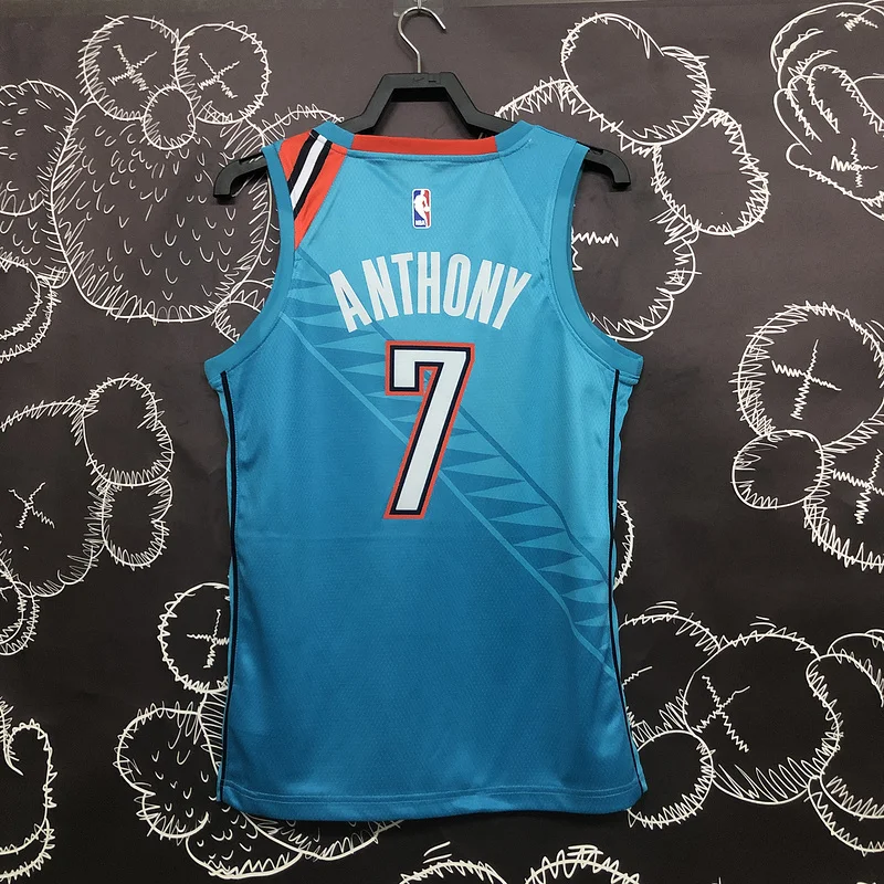 2019 NBA Oklahoma City Thunder Basketball Jersey city version #7 ANTHDNY