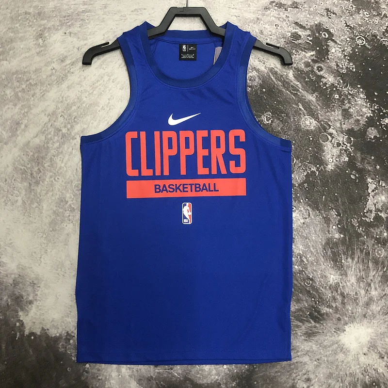 2023 Season   NBA Los Angeles Clippers Basketball jersey   Blue  training vest