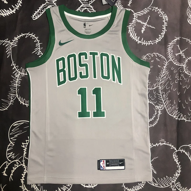 NBA Boston Celtics Basketball Jersey Gray #11 IRVING