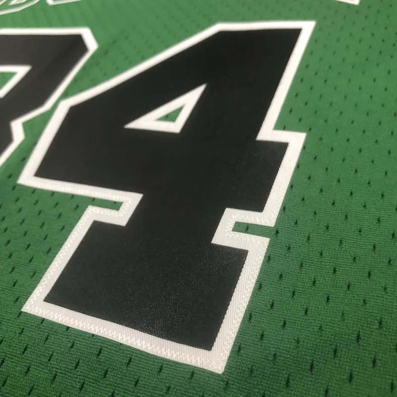 MN Hot Print Retro Boston Celtics Basketball Jersey italian race #34 PIERCE