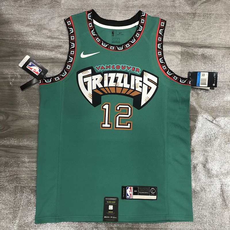 NBA Memphis Grizzlies Basketball Jersey Green #12 MORANT