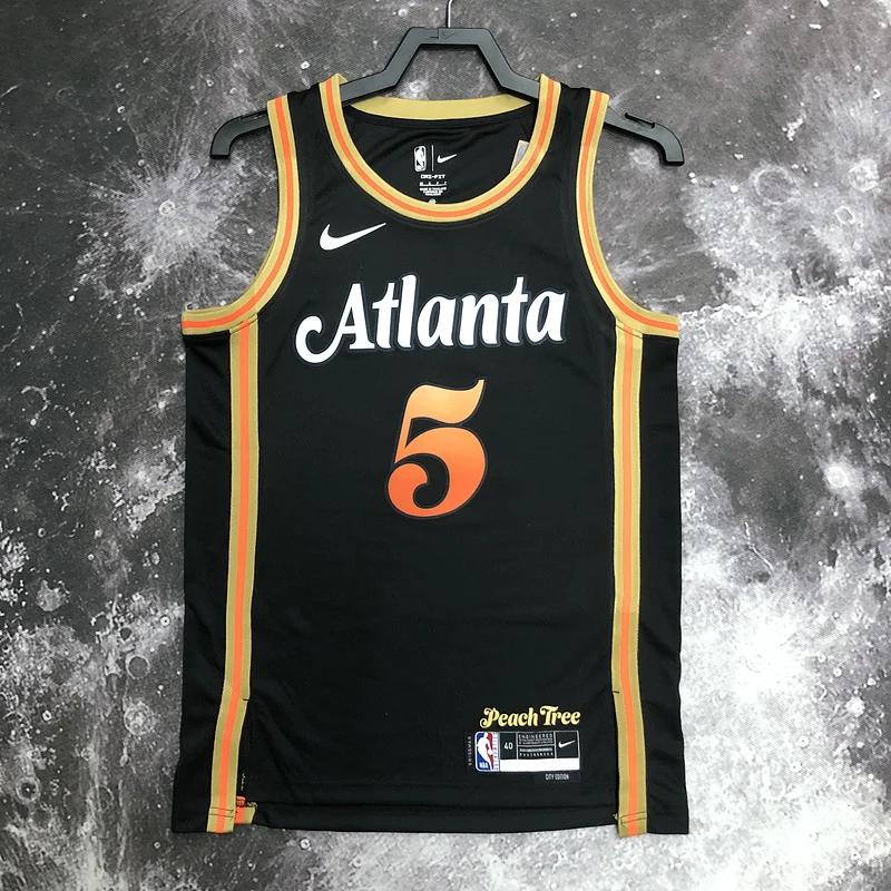 2023 Season NBA Atlanta Hawks Basketball Jersey city version #5  MURRAY