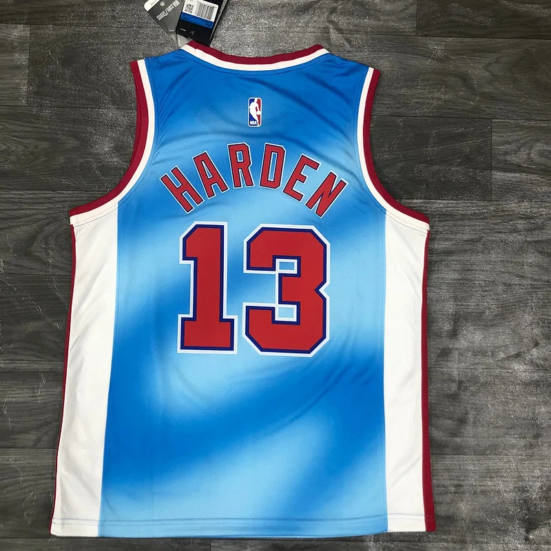 2021 Season Brooklyn Nets Basketball jersey Retro limited Blue #13 HARDEN