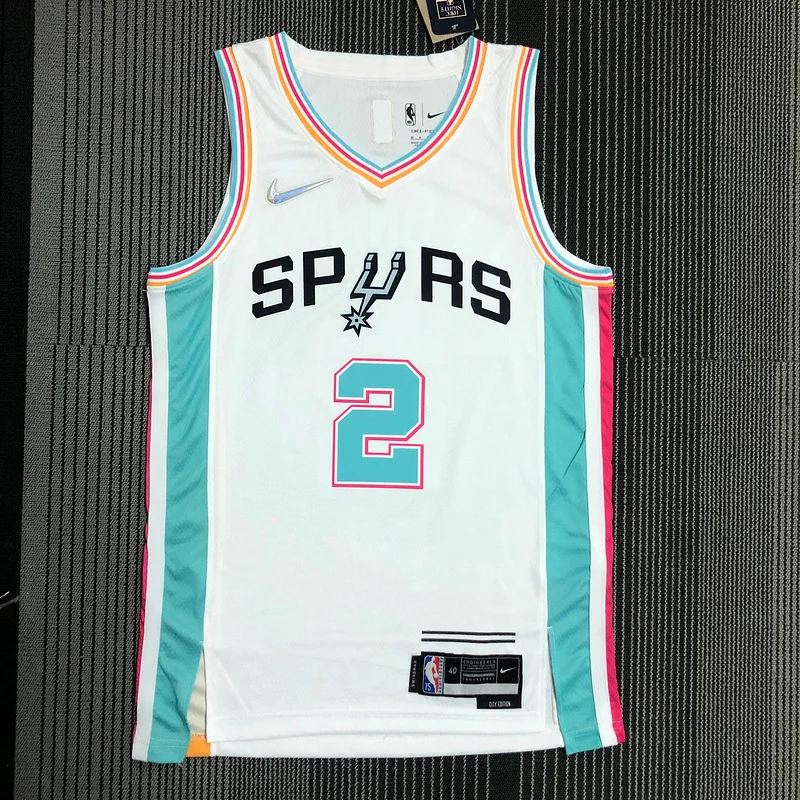 2022 San Antonio Spurs Basketball Jersey city version #2 LEONARD