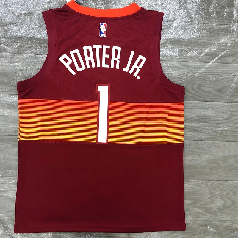 2021 Season NBA Denver Nuggets Basketball jersey city version #1 PORTER JR