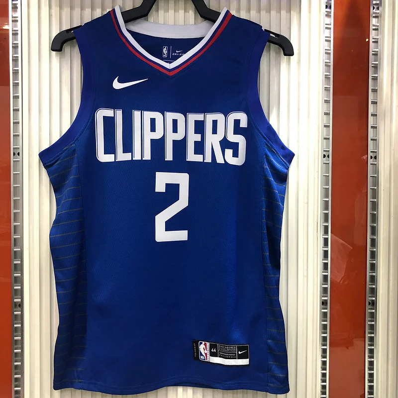 2020 Season NBA Los Angeles Clippers Basketball jersey  limited   Blue  #2   LEONARD