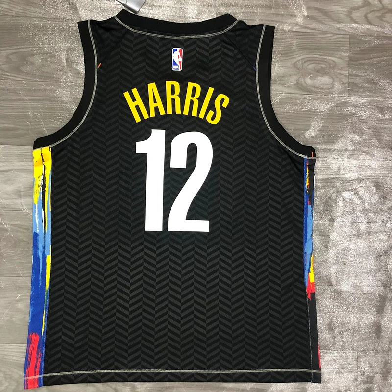 2021 Season Brooklyn Nets Basketball jersey city version graffiti style #12 HARRIS