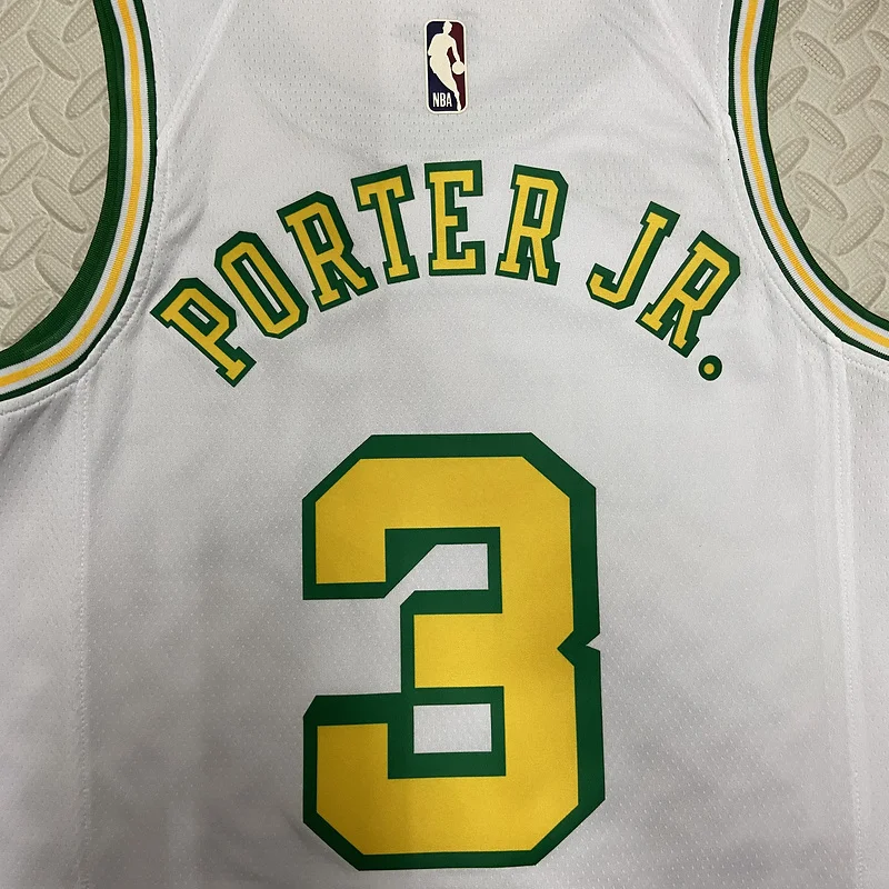 2023 Houston Rockets Basketball Jersey Retro #3 PORTER JR