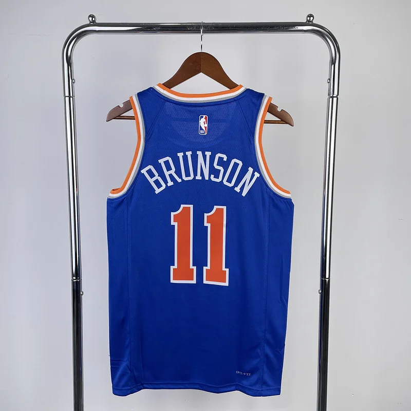 2023 New York Knicks Basketball Jersey Aawy Blue #11 BRUNSON