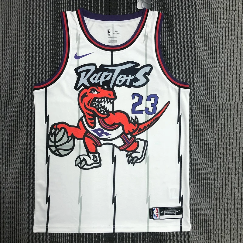 NBA Toronto Raptors Basketball Jersey Retro White #23 VANVLEET