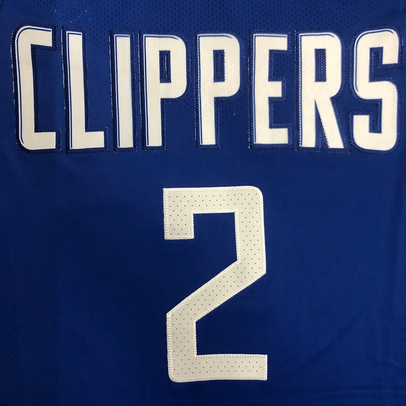 AU player version NBA Los Angeles Clippers Basketball jersey   Blue  #2   LEONARD