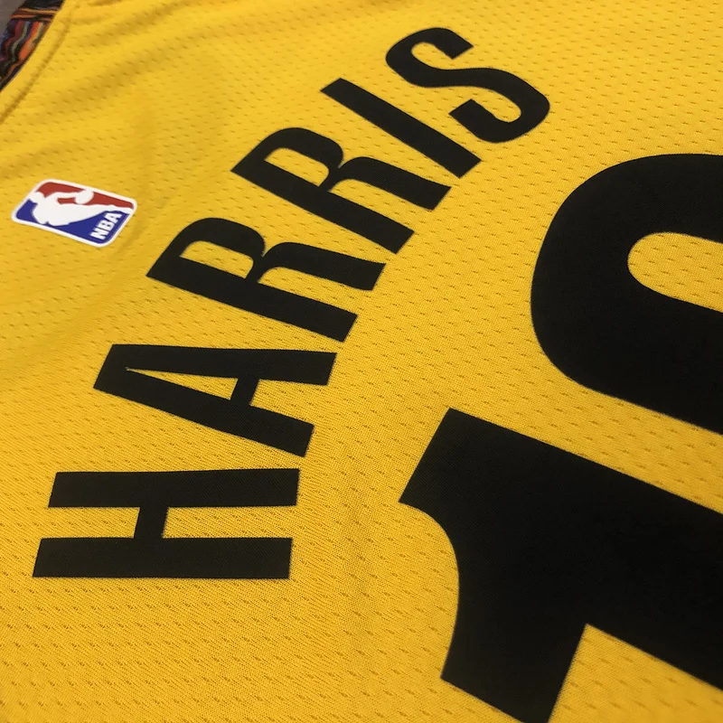 Brooklyn Nets Basketball jersey Commemorative Edition Yellow Camouflage #12 HARRIS