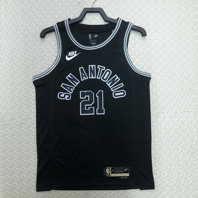 2023 San Antonio Spurs Basketball Jersey Retro #21 DUNCAN