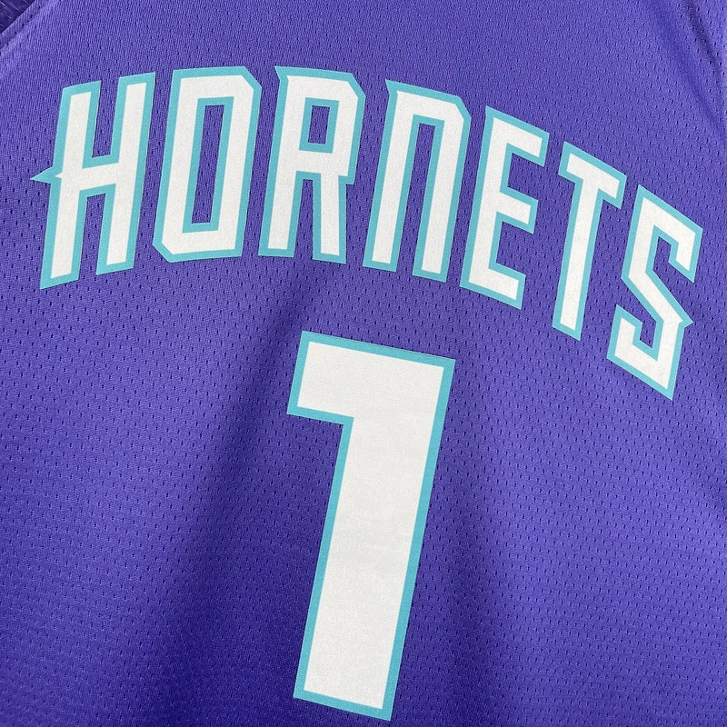 2023  Charlotte Hornets Basketball Jersey   trapeze  limited #1  BALL