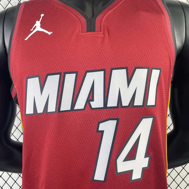 2023 Season NBA Miami Heat basketball jersey trapeze limited #14 HERRO