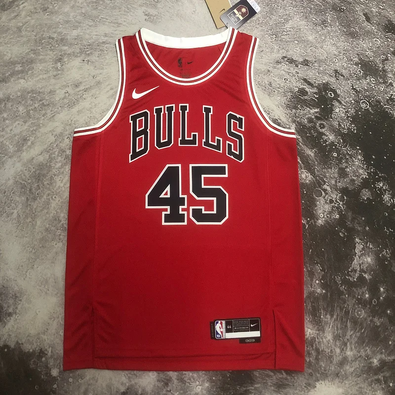 2023 Season NBA Chicago Bulls Basketball jersey red #45 Jordan