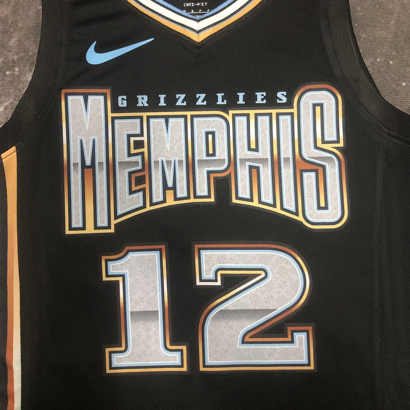 2023 Season NBA Memphis Grizzlies Basketball Jersey city version #12 MORANT