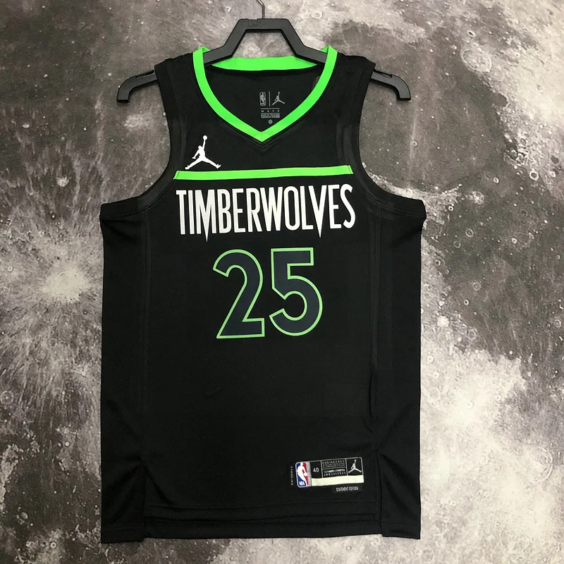 2023 Minnesota Timberwolves Basketball Jersey trapeze limited #25 ROSE