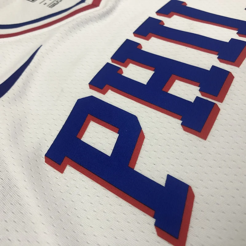 NBA Philadelphia 76ers Basketball Jersey V-neck White #3 IVERSON