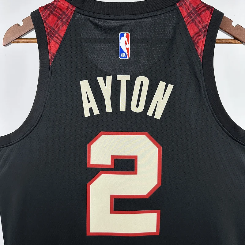 2024  Portland Trail Blazers Basketball Jersey   city version  #2  AYTON