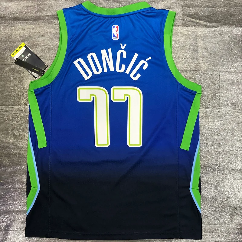 2020 Season NBA Dallas Mavericks basketball jersey limited #77 DONCIC