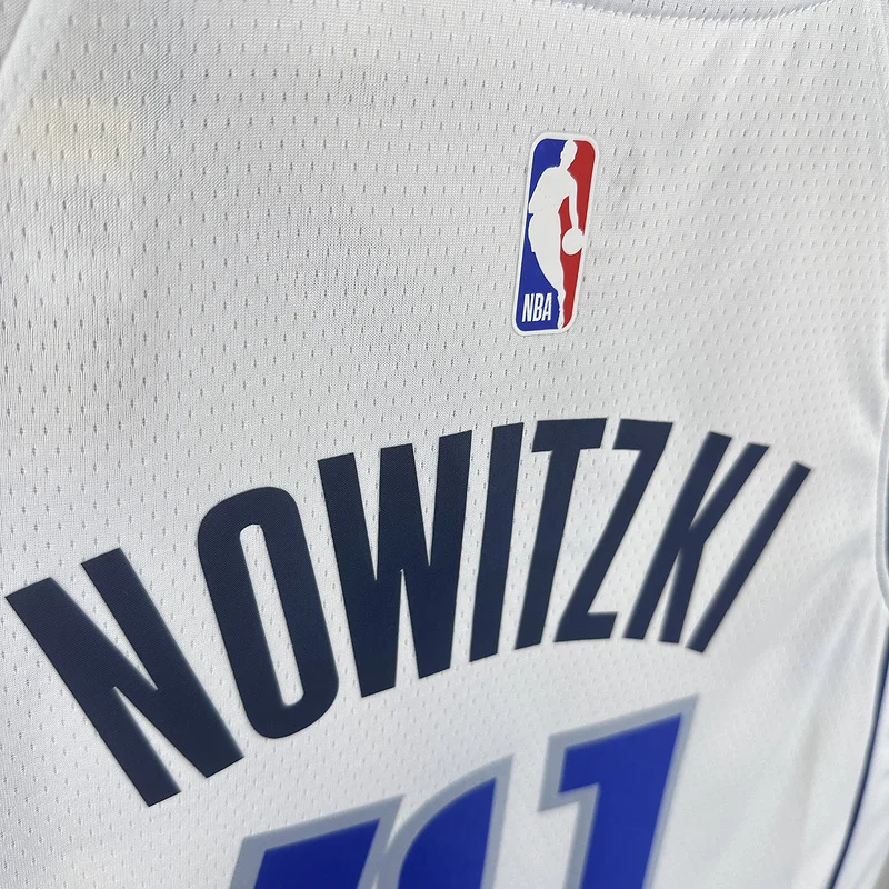 NBA Dallas Mavericks basketball jersey White #41 NOWITZKI