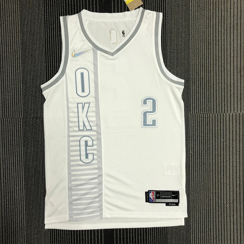 2022 NBA Oklahoma City Thunder Basketball Jersey city version #2 GILGEOUS ALEXANDER