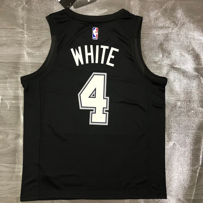 2021 San Antonio Spurs Basketball Jersey city version #4 WHITE