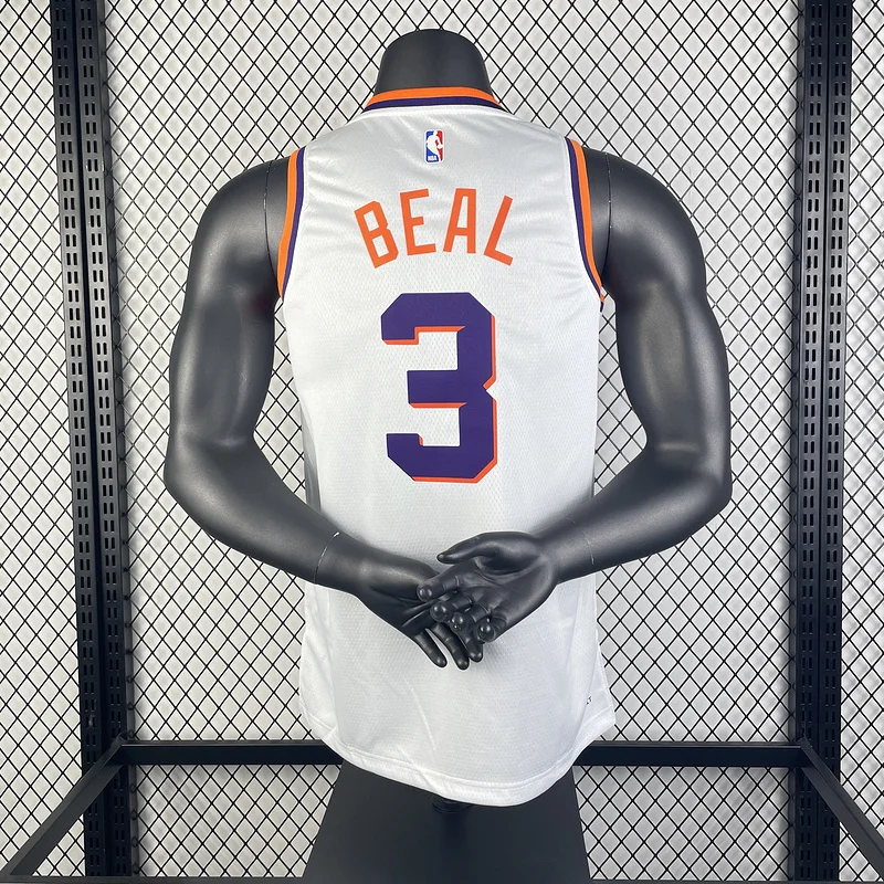 2024 Season NBA Phoenix Suns Basketball jersey Home White #3 BEAL