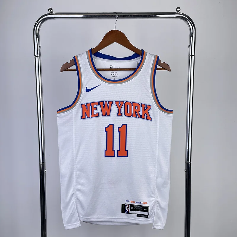 2023 New York Knicks Basketball Jersey White #11 BRUNSON