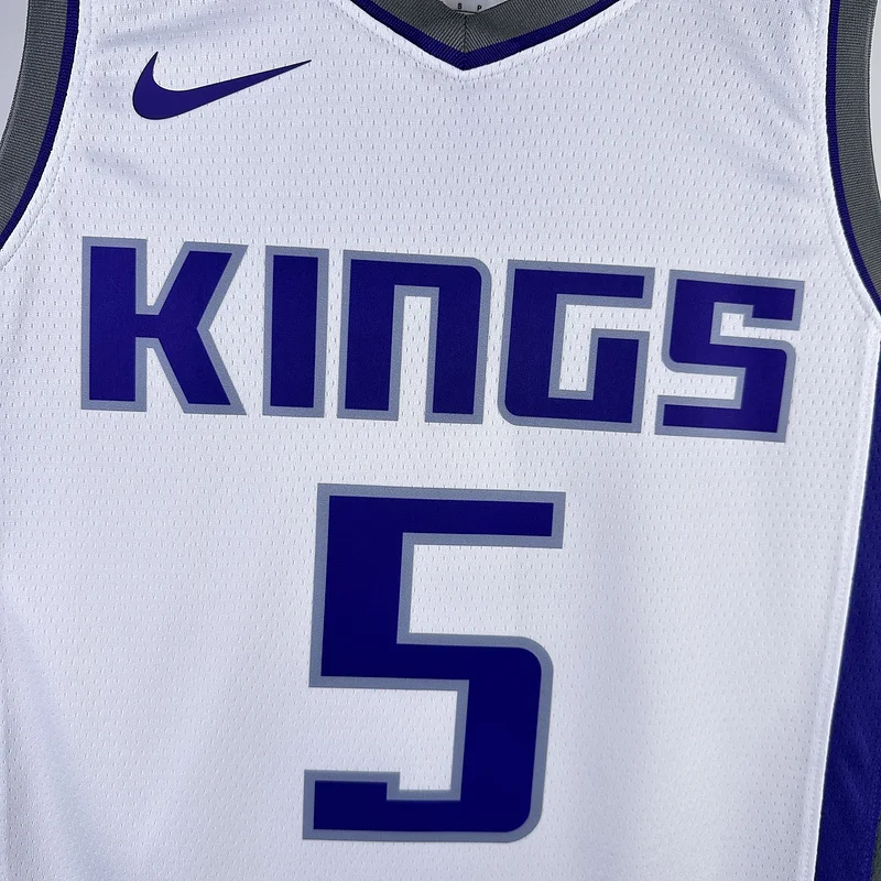 2023 Sacramento Kings Basketball Jersey Home #5 FOX