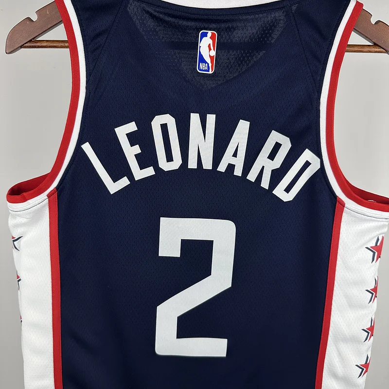 2019 Season  NBA Los Angeles Clippers Basketball jersey   city version  #2   LEONARD