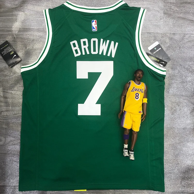 NBA Boston Celtics Basketball Jersey Retro Green #7 BROWN