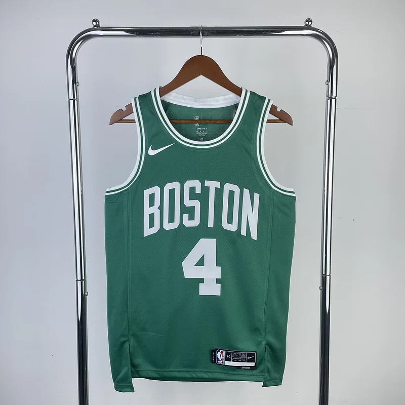 2023 Season NBA Boston Celtics Basketball Jersey away Green #4 HOLIDAY